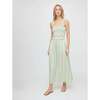 The Azalea Maxi Nap Dress, Green Jacquard Stripe - Dresses - 2