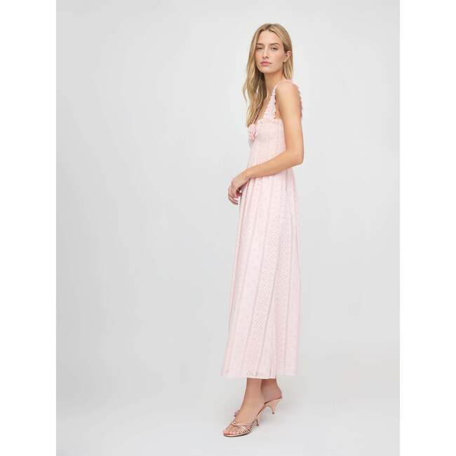 The Rosetta Nap Dress, Pink Broderie Voile - Dresses - 4