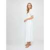 The Scarlett Nap Dress, White Broderie Voile - Dresses - 4