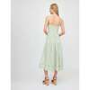 The Margot Dress, Green Jacquard Stripe - Dresses - 4
