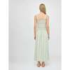 The Azalea Maxi Nap Dress, Green Jacquard Stripe - Dresses - 5