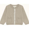 Casey Baby Cardigan, Sepia - Cardigans - 1 - thumbnail