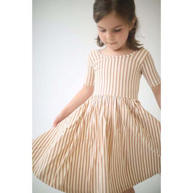 Twirl Dress, Toffee Stripes - Dresses - 3