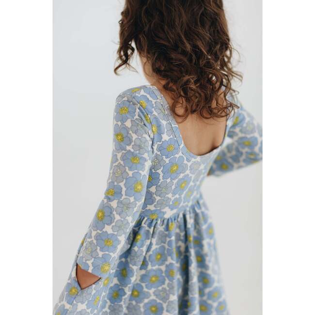 Twirl Dress, Periwinkle Meadow
