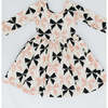 Twirl Dress, Vintage Pink and Black Bows - Dresses - 6 - thumbnail