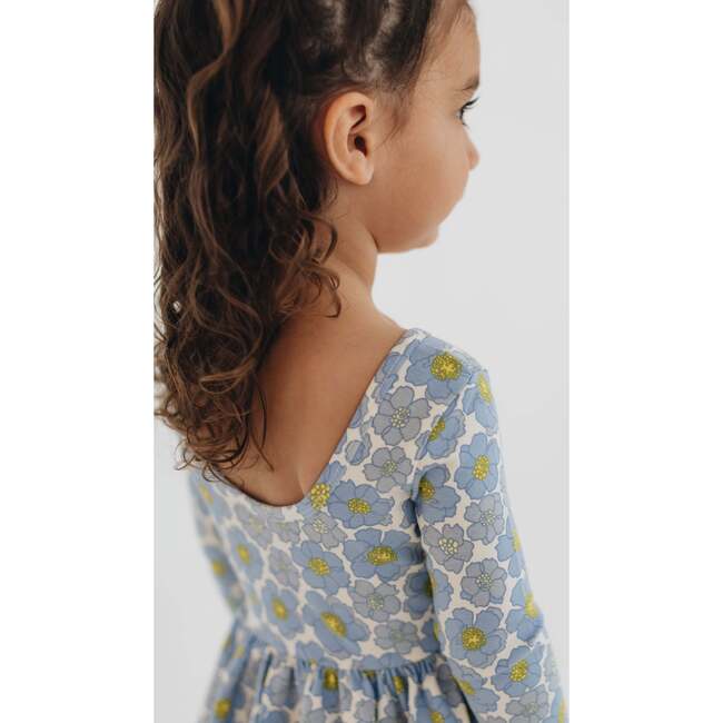 Twirl Dress, Periwinkle Meadow - Dresses - 6