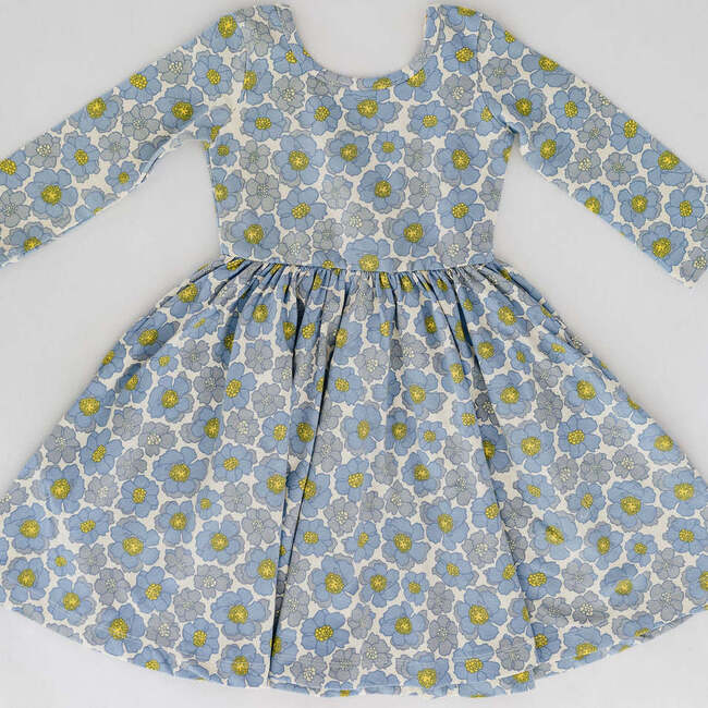 Twirl Dress, Periwinkle Meadow - Dresses - 8