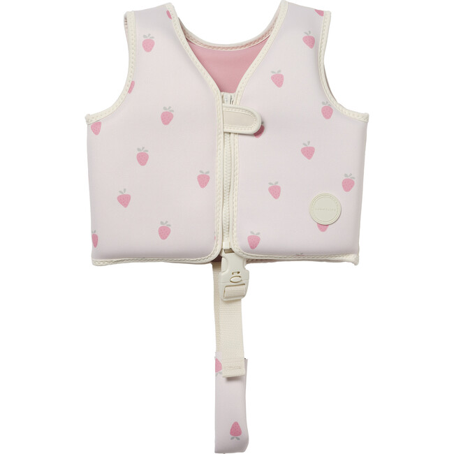 Kids Swim Vest: 1-2Y - Strawberry Sunshine