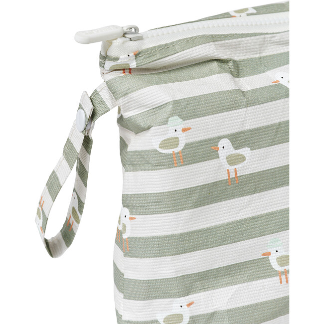 Kids Wet Bag: Sammy the Seagull, Green Stripe - Pool Toys - 5