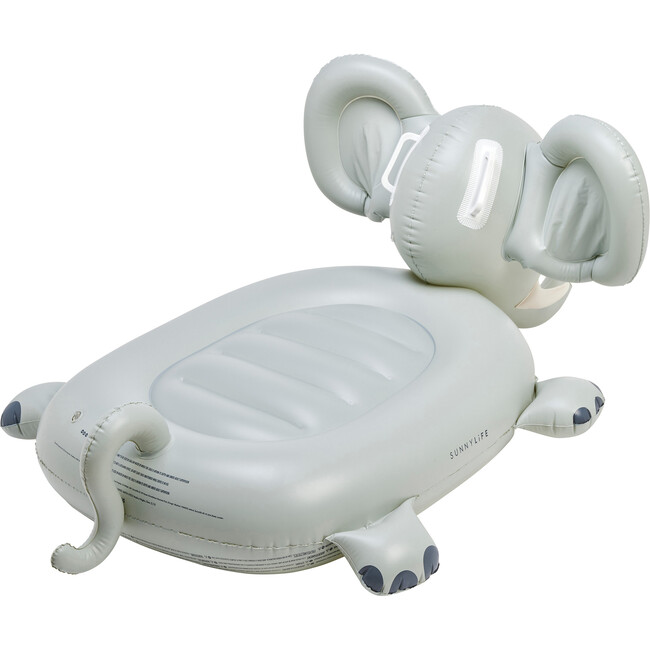 Kids Ride-On Float: Eli the Elephant, Grey - Pool Floats - 4