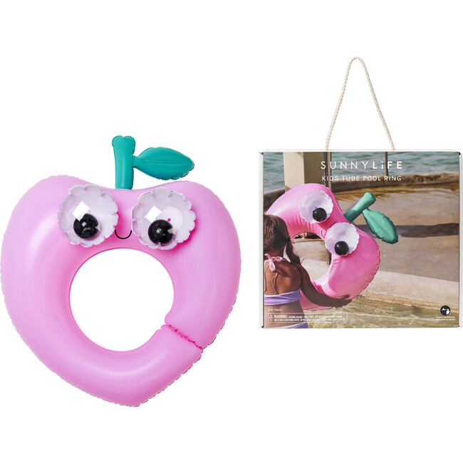 Kids Tube Pool Ring: Poppy the Peach, Pink - Pool Floats - 7