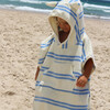 Kids Character Hooded Towel: Sammy the Seagull, Blue Stripe - Towels - 2