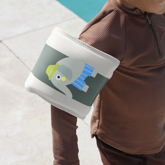 Kids Floaties: Eli the Elephant, Green Stripe - Pool Floats - 3