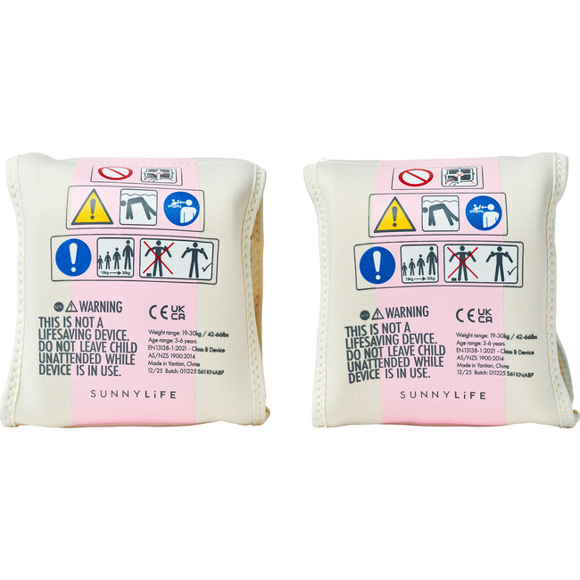 Kids Floaties: Poppy the Peach, Pink Stripe - Pool Floats - 6