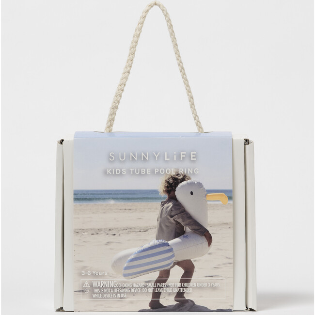 Kids Tube Pool Ring: Sammy the Seagull, Blue Stripe - Pool Floats - 9