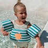 Floatie Jacket: 3-6Y - Poppy the Peach, Green Stripe - Pool Floats - 2