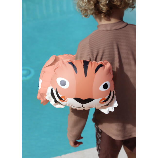 Inflatable Arm Bands: Tino the Tiger, Clay - Pool Floats - 3