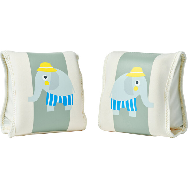 Kids Floaties: Eli the Elephant, Green Stripe - Pool Floats - 6