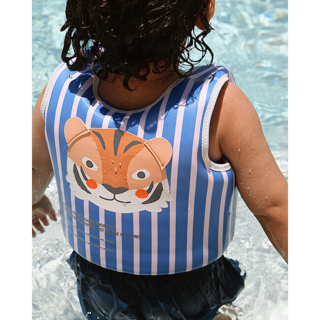 Float Vest: 3-6Y - Tino the Tiger, Blue - Pool Floats - 3