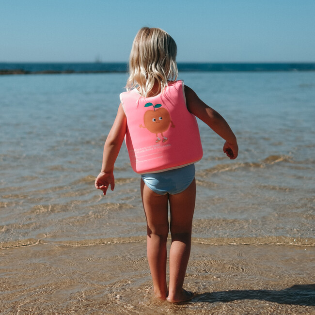 Float Vest: 3-6Y - Poppy the Peach, Neon Pink - Pool Floats - 3