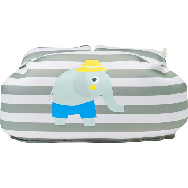 Floatie Jacket: 3-6Y - Eli the Elephant, Green Stripe - Pool Floats - 3