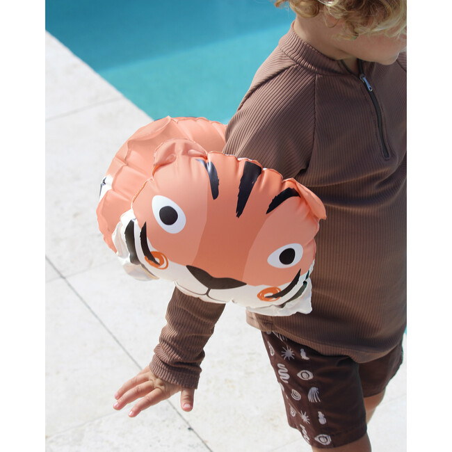 Inflatable Arm Bands: Tino the Tiger, Clay - Pool Floats - 6
