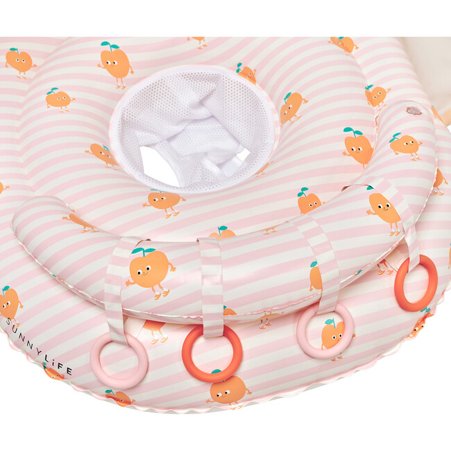 Interactive Baby Float: Poppy the Peach, Pink Stripe - Pool Floats - 6