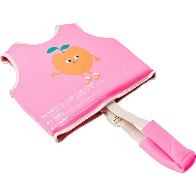 Float Vest: 1-2Y - Poppy the Peach, Neon Pink - Pool Floats - 3