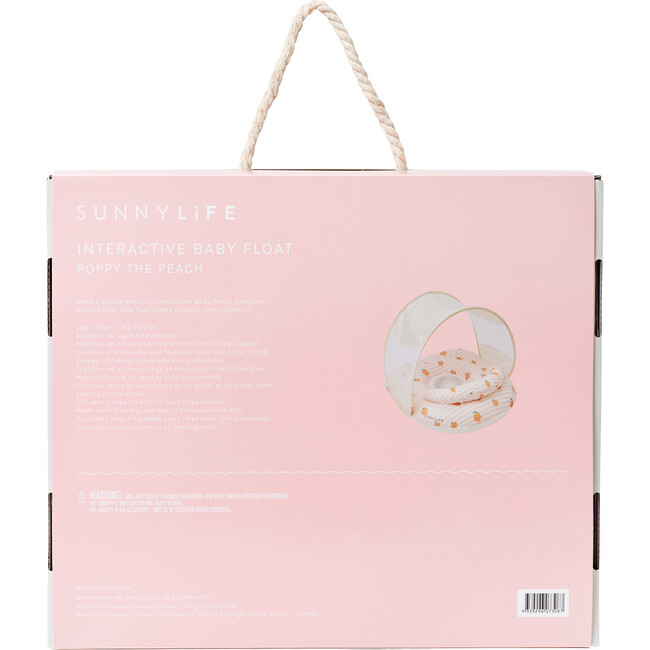 Interactive Baby Float: Poppy the Peach, Pink Stripe - Pool Floats - 9