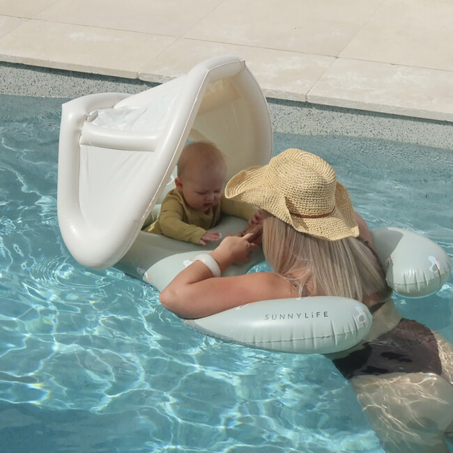 Float Together Baby Seat: Sammy the Seagull, Green - Pool Floats - 3