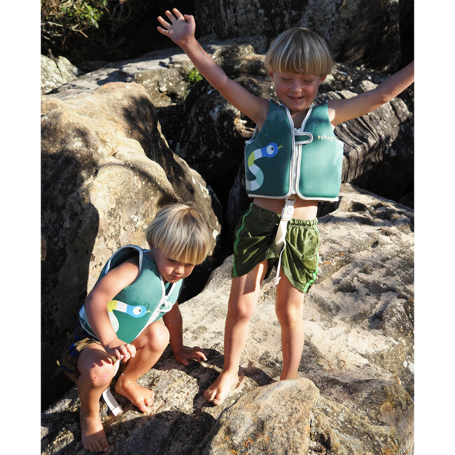 Float Vest: 1-2Y - Into the Jungle, Green - Pool Floats - 4