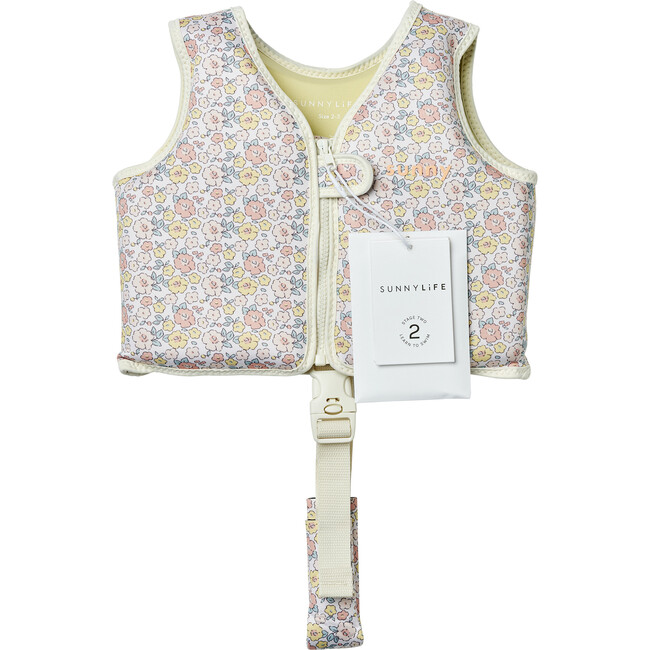 Float Vest: 2-3Y - Into the Garden, Ditsy Floral - Pool Floats - 6