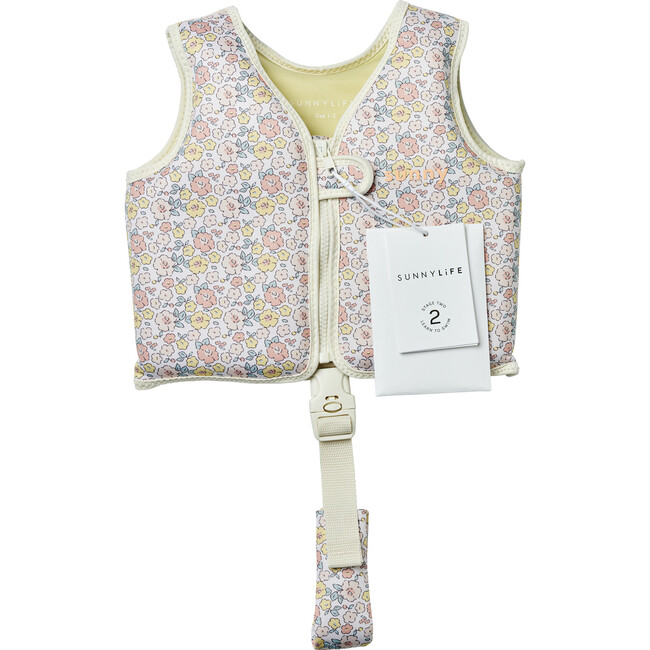 Float Vest: 1-2Y - Into the Garden, Ditsy Floral - Pool Floats - 6