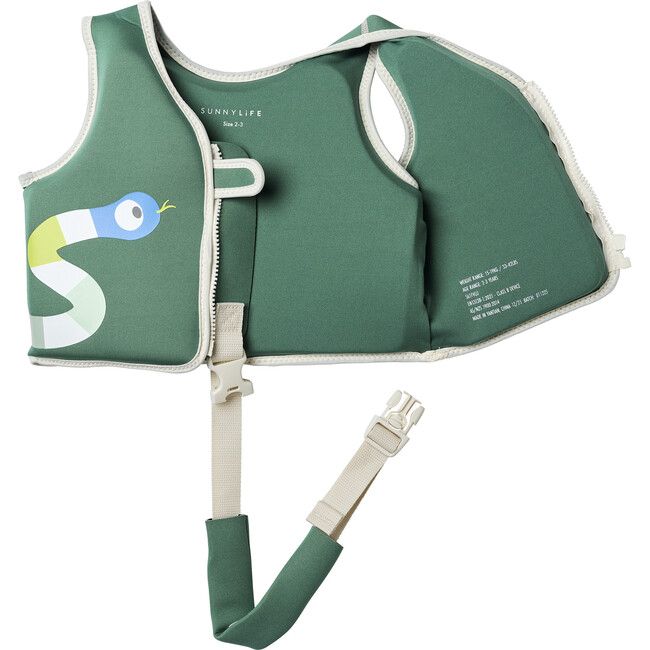 Float Vest: 2-3Y - Into the Jungle, Green - Pool Floats - 9