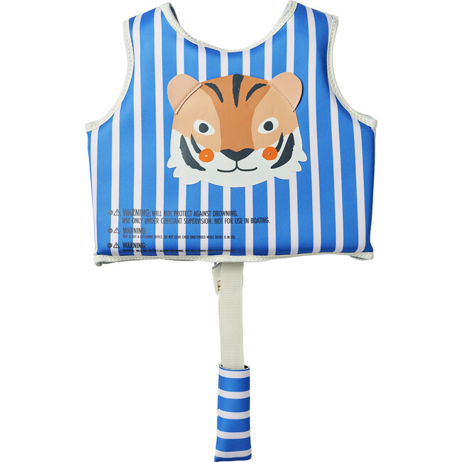 Float Vest: 2-3Y - Tino the Tiger, Blue - Pool Floats - 8