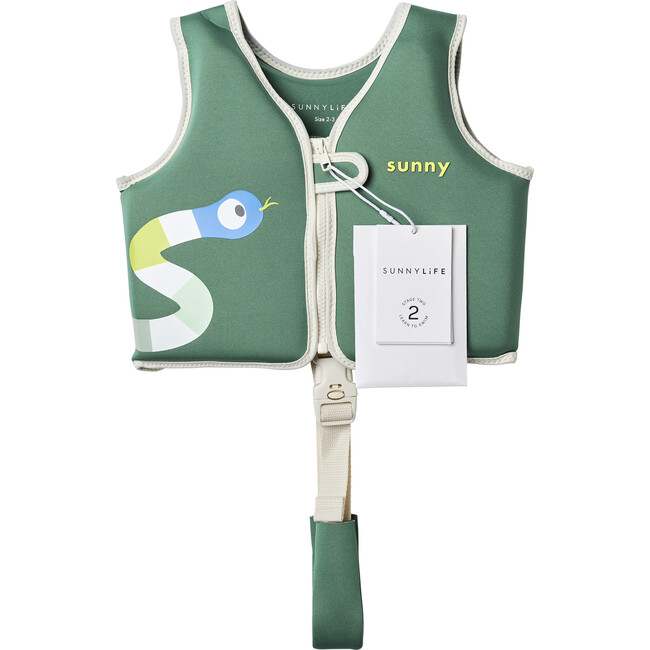 Float Vest: 2-3Y - Into the Jungle, Green - Pool Floats - 10