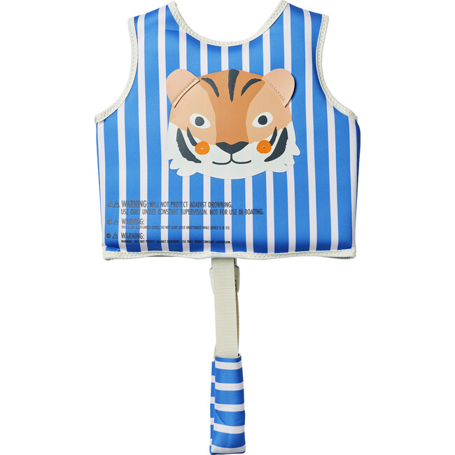 Float Vest: 1-2Y - Tino the Tiger, Blue - Pool Floats - 10