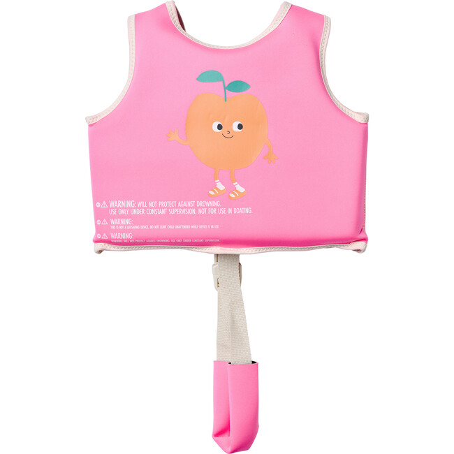 Float Vest: 2-3Y - Poppy the Peach, Neon Pink - Pool Floats - 10