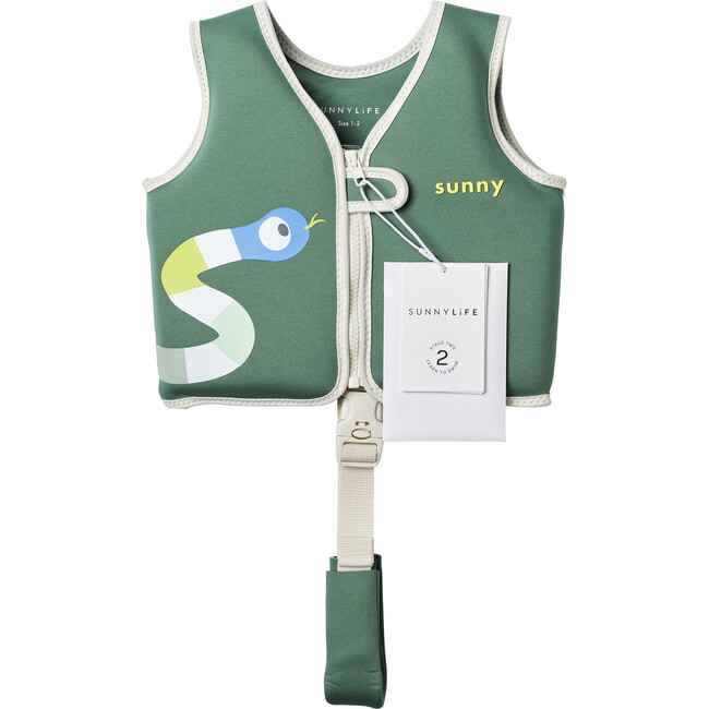 Float Vest: 1-2Y - Into the Jungle, Green - Pool Floats - 10