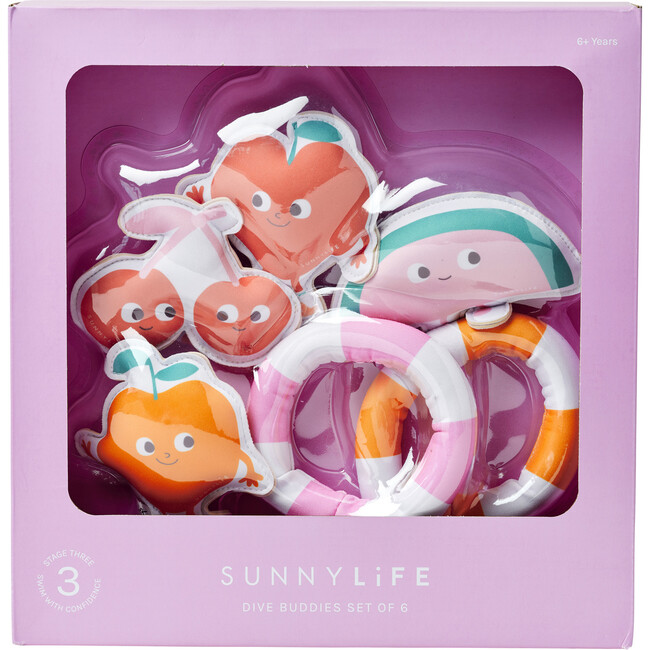 Dive Buddies: Poppy the Peach, Set of 6 - Pool Toys - 3