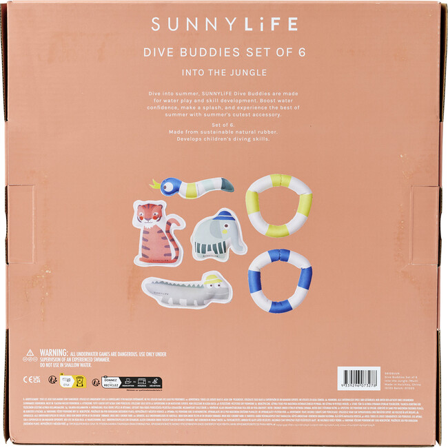 Dive Buddies: Into the Jungle, Set of 6 - Pool Toys - 5