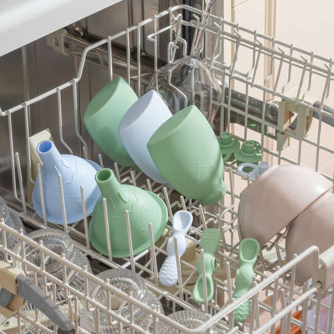 The Palmetto Pouch 2-Pack: Nontoxic Reusable Smoothie Pouch, Green and Blue - Food Storage - 7