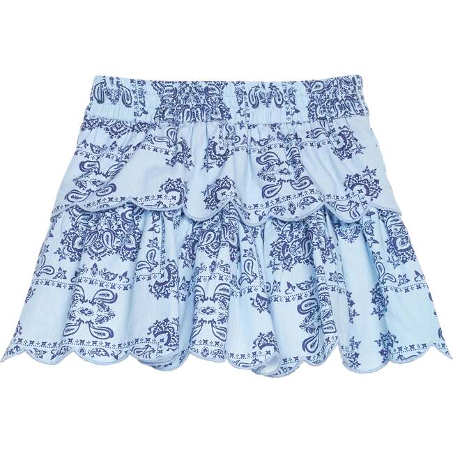 Two Tiered Skort, Boho Blue