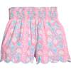 Shirred Shorts, Spring Marguerite Floral - Shorts - 1 - thumbnail