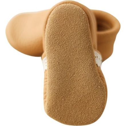 Baby Girl Slip-on Shoes with Lace, Latte