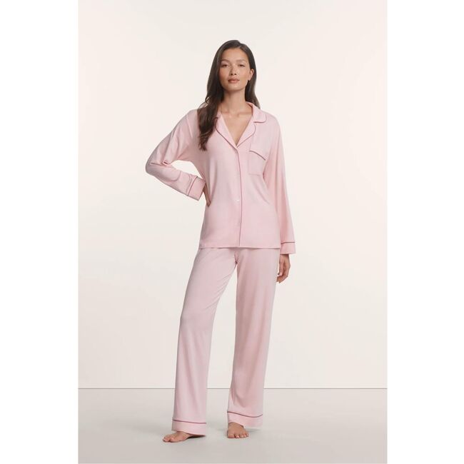 Gisele TENCEL™ Modal Long PJ Set, PALE PINK/FIG
