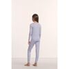 Kids TENCEL™ Modal Unisex Long PJ Set, LAVENDER DUSK/IVORY - Pajamas - 2 - thumbnail