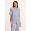 Gisele TENCEL™ Short Sleeve & Pant PJ Set, LAVENDER DUSK/IVORY - Pajamas - 2