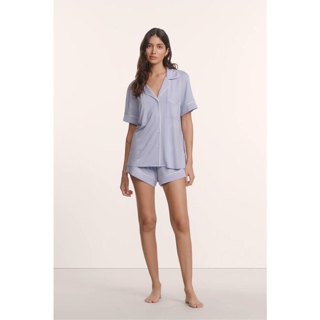 Gisele TENCEL™ Modal Relaxed Short PJ Set, LAVENDER DUSK/IVORY