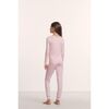 Kids TENCEL™ Modal Unisex Long PJ Set, PALE PINK/FIG - Pajamas - 3 - thumbnail
